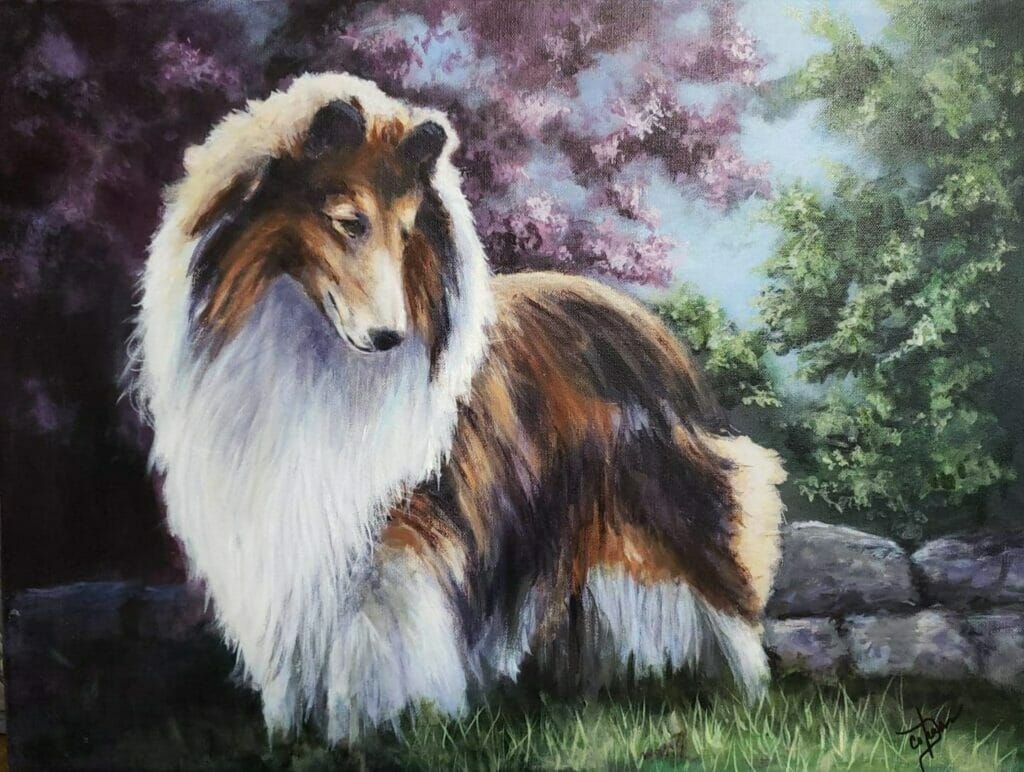 Ch. Wyndlair Polaris Painting - Germany