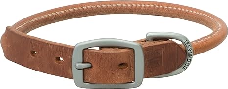 Leather Rolled Dog Collar